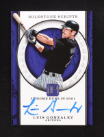 Luis Gonzalez 2016 Panini Pantheon Milestone Scripts #30 #18/49 at PristineAuction.com