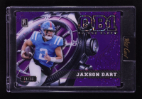 Jaxson Dart 2024 Purple Color Match QB1 On The Clock Wild Card 2024 RC #11/15 at PristineAuction.com