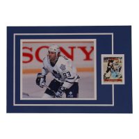 Doug Gilmore Signed 1991-92 Pro Set Gold Team Leaders #11 Custom Matted Trading Card Display (JSA) at PristineAuction.com