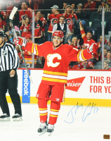 Johnny Gaudreau Signed Flames 16x20 Photo (Gaudreau) at PristineAuction.com