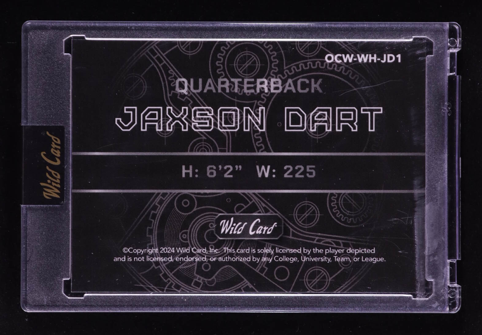 Jaxson Dart 2024 Wild Card QB1 On The Clock RC #7/8 at PristineAuction.com Jaxson Dart 2024 Wild Card QB1 On The Clock RC #7/8 at PristineAuction.com