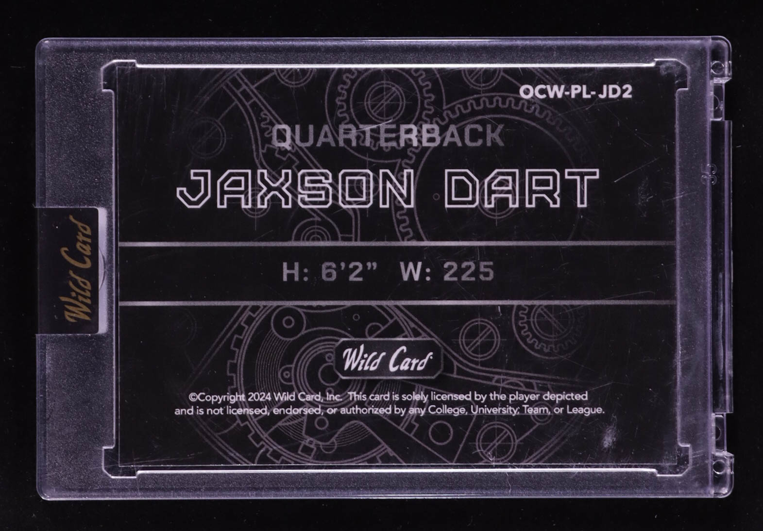 Jaxson Dart 2024 Wild Card QB1 On The Clock Purple RC #4/25 at PristineAuction.com Jaxson Dart 2024 Wild Card QB1 On The Clock Purple RC #4/25 at PristineAuction.com