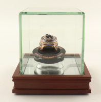 2024 Los Angeles Dodgers World Series Dodger Stadium Replica Ring With Wood & Glass Display Case at PristineAuction.com