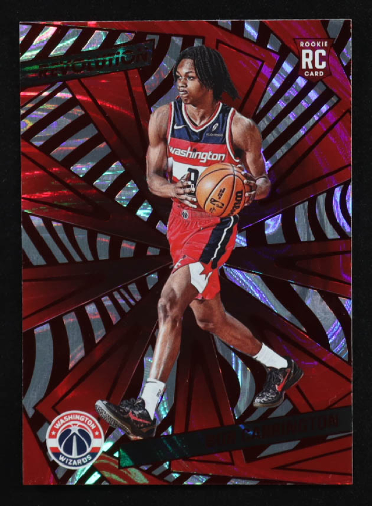 Bub Carrington 2024-25 Panini Revolution Red Swirl #121 RC
