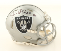 Jim Plunkett Signed Raiders Flash Alternate Speed Mini Helmet (Schwartz) at PristineAuction.com