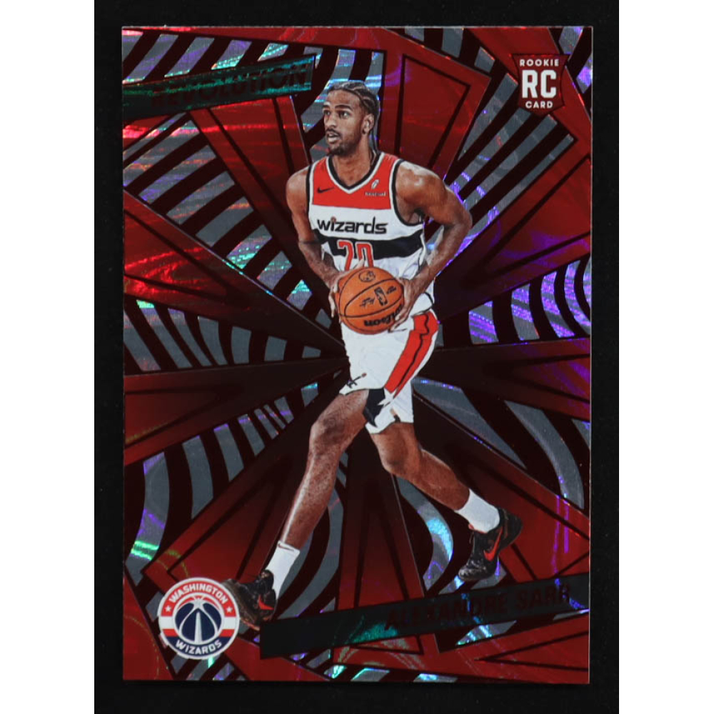 Alexandre Sarr 2024-25 Panini Revolution Red Swirl #106 RC at PristineAuction.com