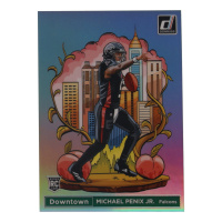 Michael Penix Jr. 2024 Panini Donruss Football Oversized Downtown! Jumbo #14 RC at PristineAuction.com