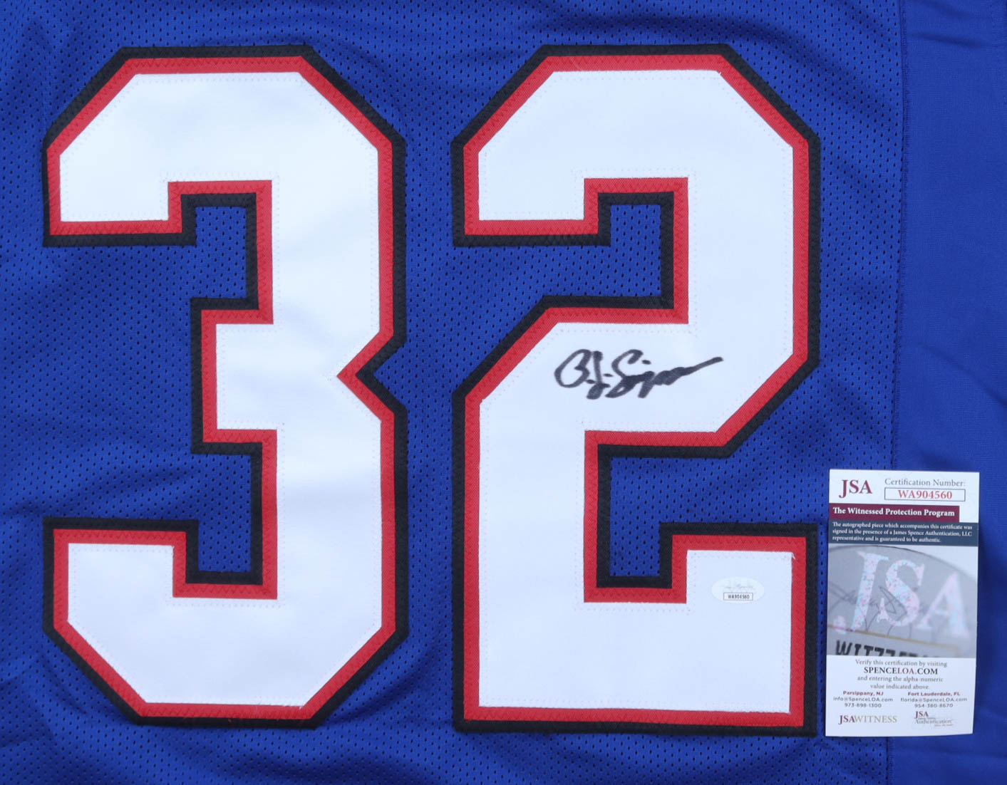O.J. Simpson Signed Jersey (JSA) at PristineAuction.com O.J. Simpson Signed Jersey (JSA) at PristineAuction.com