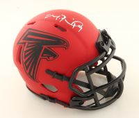 Michael Penix Jr. Signed Falcons Rave Alternate Speed Mini Helmet (Schwartz) at PristineAuction.com