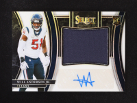 Will Anderson Jr. 2023 Select Jumbo Rookie Signature Swatches Prizm White #1 RC #32/75 at PristineAuction.com