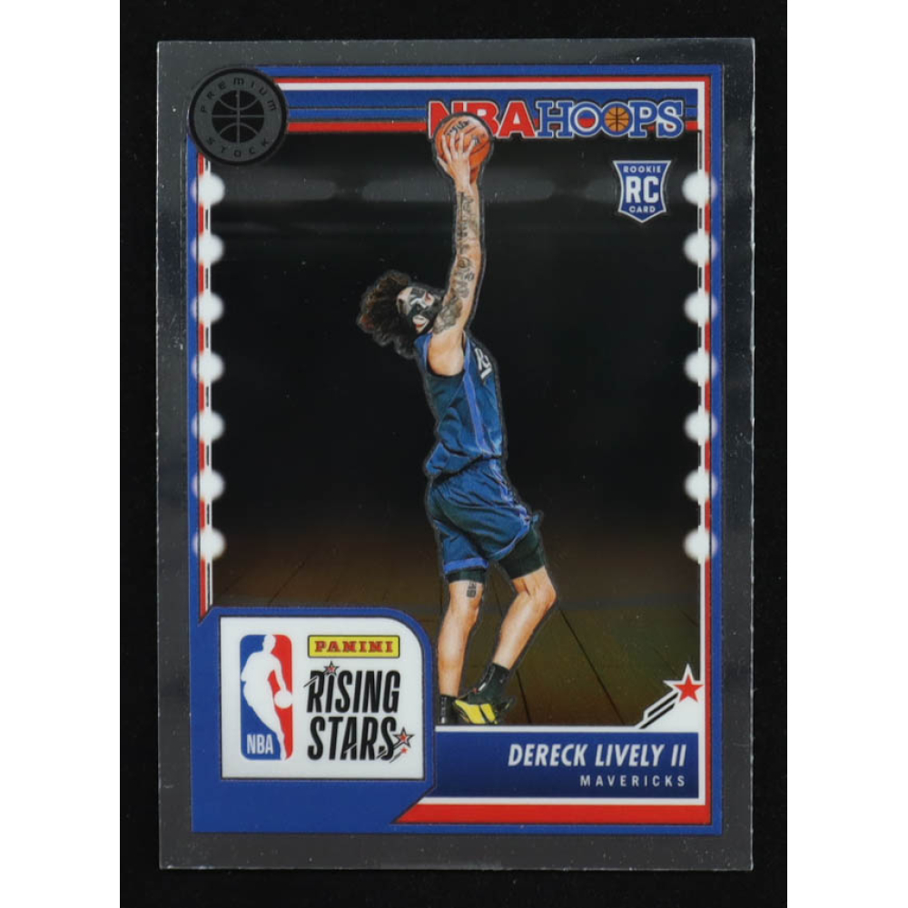 Dereck Lively II 2023-24 Hoops Premium Stock Silver Prizm #291 RC at PristineAuction.com