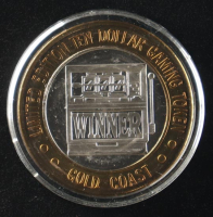Gold Coast Casino $10 .999 Fine Silver Gaming Token at PristineAuction.com
