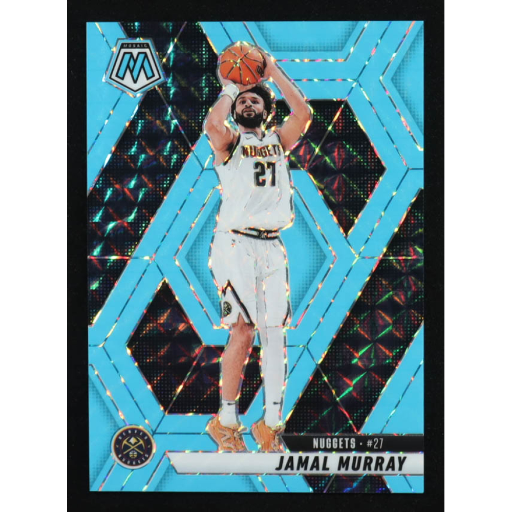 Jamal Murray 2024-25 Panini Mosaic Mosaic Blue Fluorescent #192 #10/75 at PristineAuction.com