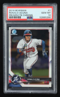 Ronald Acuna Jr. 2018 Bowman Chrome Prospects #BCP1 RC (PSA 10) at PristineAuction.com