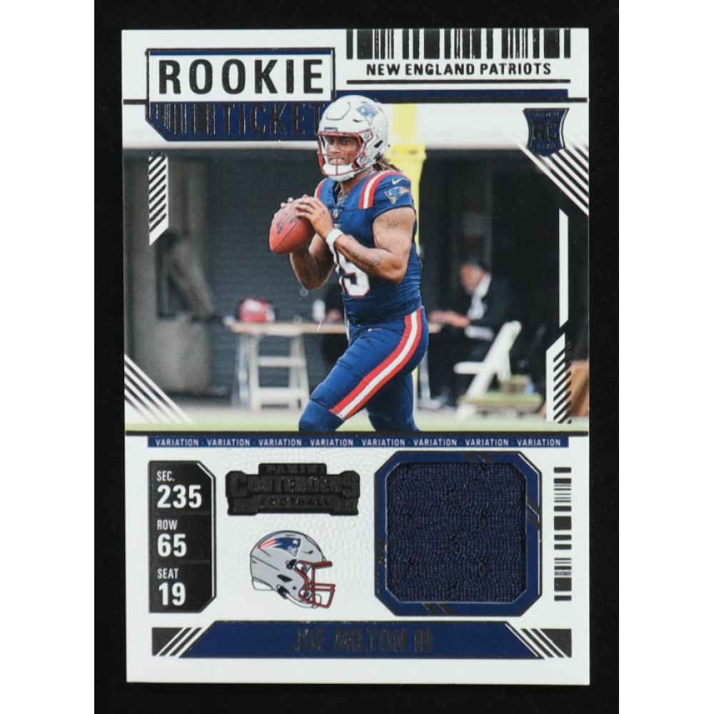 Joe Milton III 2024 Panini Contenders Rookie Ticket Swatches Variations #19 RC at PristineAuction.com
