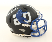 Barry Sanders Signed Barry Sanders x Lions Speed Mini Helmet (Schwartz) at PristineAuction.com