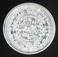 Aztec Calendar 1 Troy Ounce .999 Fine Silver Bullion Round at PristineAuction.com
