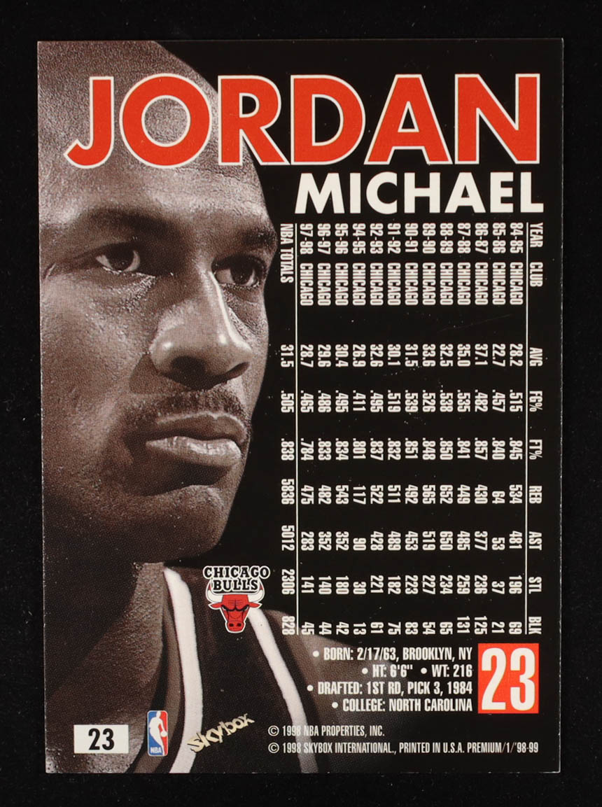 Michael Jordan 1998-99 SkyBox Premium #23 at PristineAuction.com Michael Jordan 1998-99 SkyBox Premium #23 at PristineAuction.com