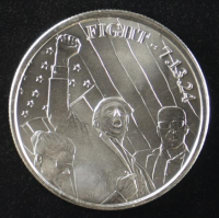 Donald Trump "Fight" Assassination Attempt 1 Ounce .999 Fine Silver Bullion Round at PristineAuction.com