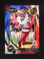 Jayden Daniels 2024 Select Prizm Red and Blue Shock #217 RC at PristineAuction.com