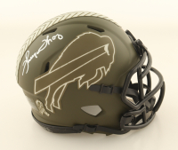 Thurman Thomas Signed Bills Salute to Service Alternate Speed Mini Helmet (Schwartz) at PristineAuction.com