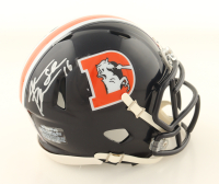 Jake Plummer Signed Broncos Color Rush Alternate Speed Mini Helmet Inscribed "Snake" (Schwartz) at PristineAuction.com