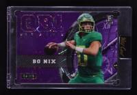Bo Nix 2023 Wild Card On The Clock Purple RC #21/25 at PristineAuction.com