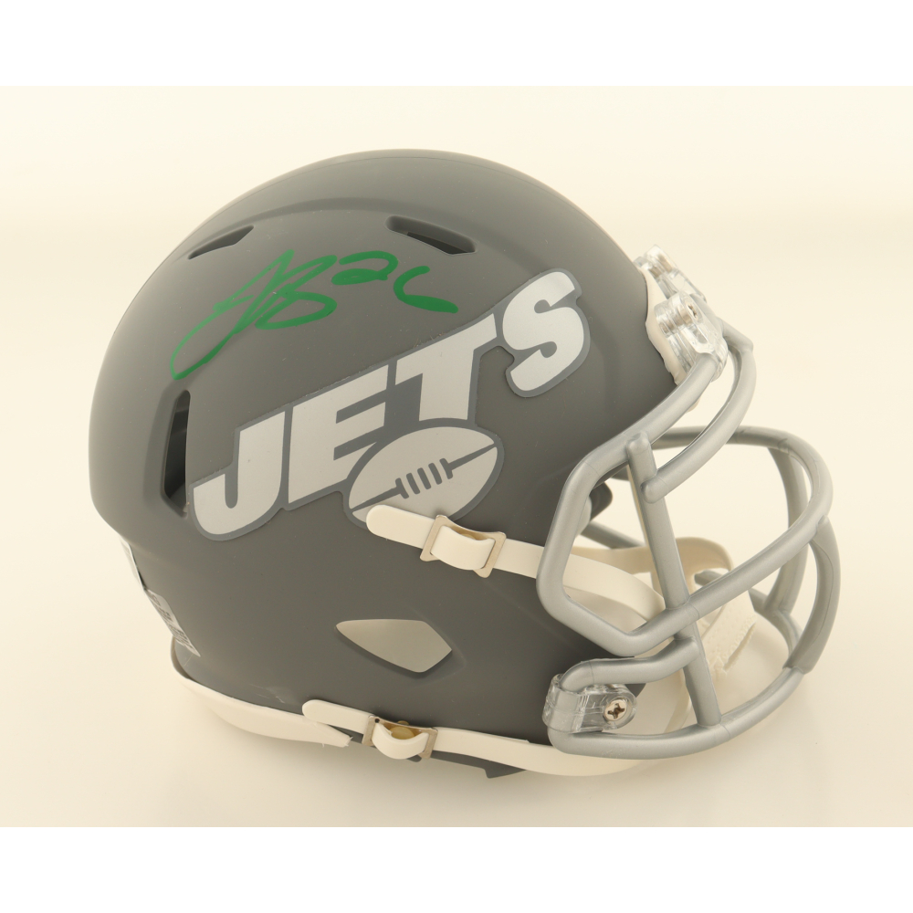 Le'Veon Bell Signed Jets Slate Alternate Speed Mini Helmet (Beckett) at PristineAuction.com