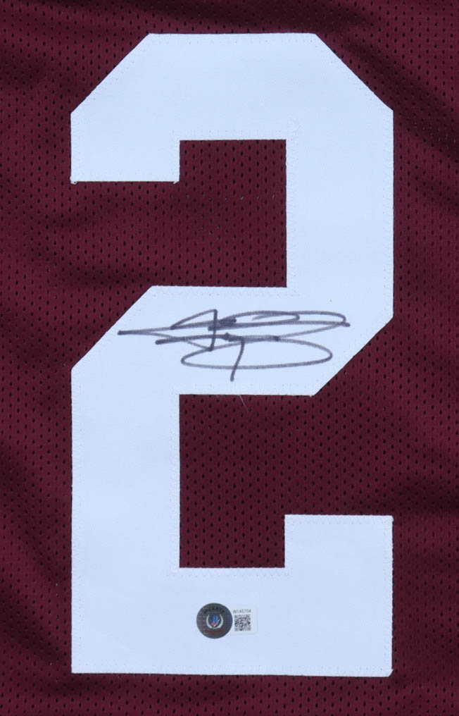 Johnny Manziel Signed Jersey (Beckett) at PristineAuction.com Johnny Manziel Signed Jersey (Beckett) at PristineAuction.com