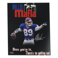 Steve Tasker Signed Bills 8x10 Photo (Schwartz) at PristineAuction.com