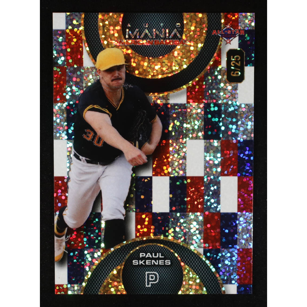 Paul Skenes 2024 Wild Card Auto Mania American All-Star Circle Americana Sparkles All-Star #AMACPS2 #6/25 RC at PristineAuction.com