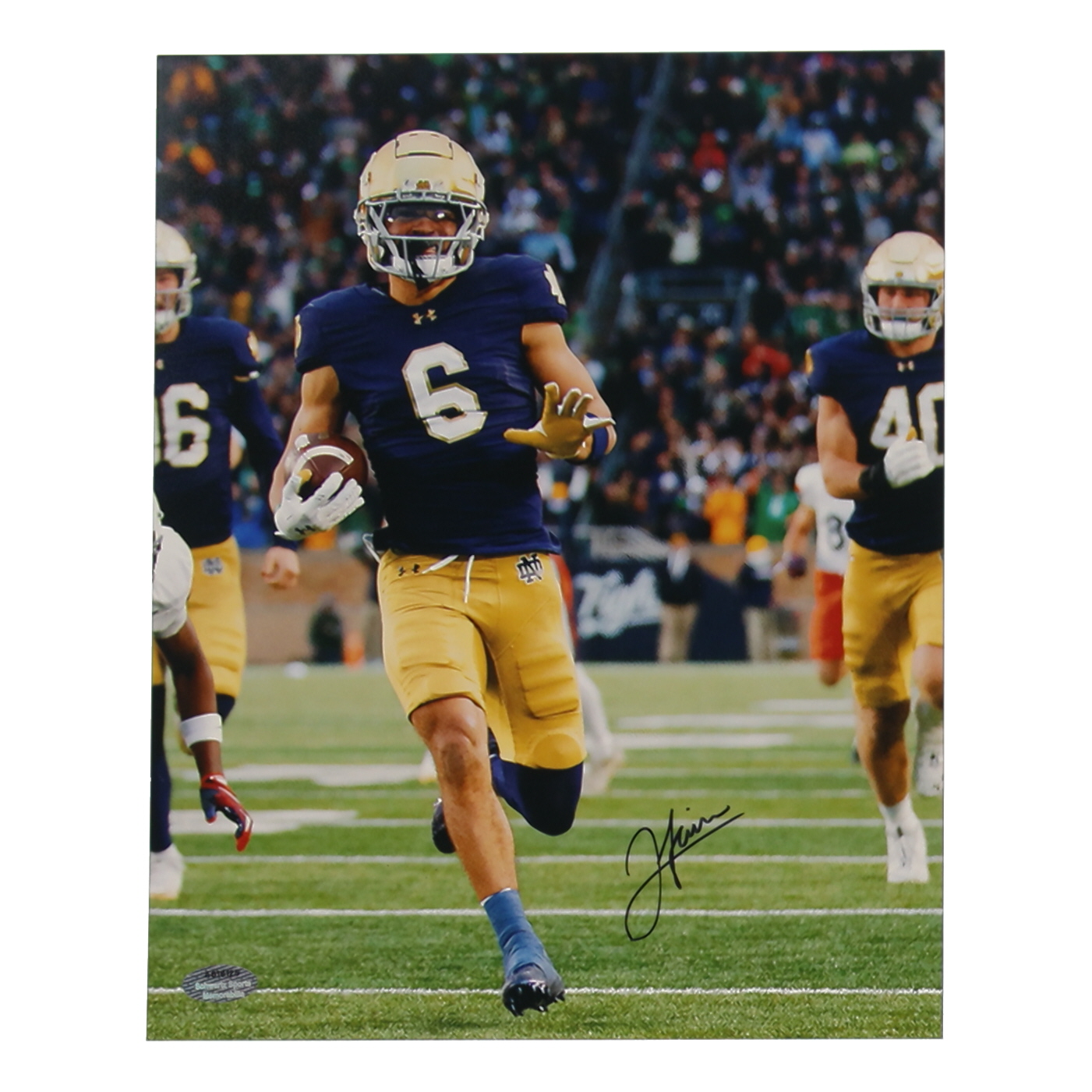 Jordan Faison Signed Notre Dame Fighting Irish 8x10 Photo (Schwartz) at PristineAuction.com Jordan Faison Signed Notre Dame Fighting Irish 8x10 Photo (Schwartz) at PristineAuction.com