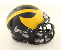 Jaylen Harrell Signed Michigan Wolverines Speed Mini Helmet (Schwartz) at PristineAuction.com