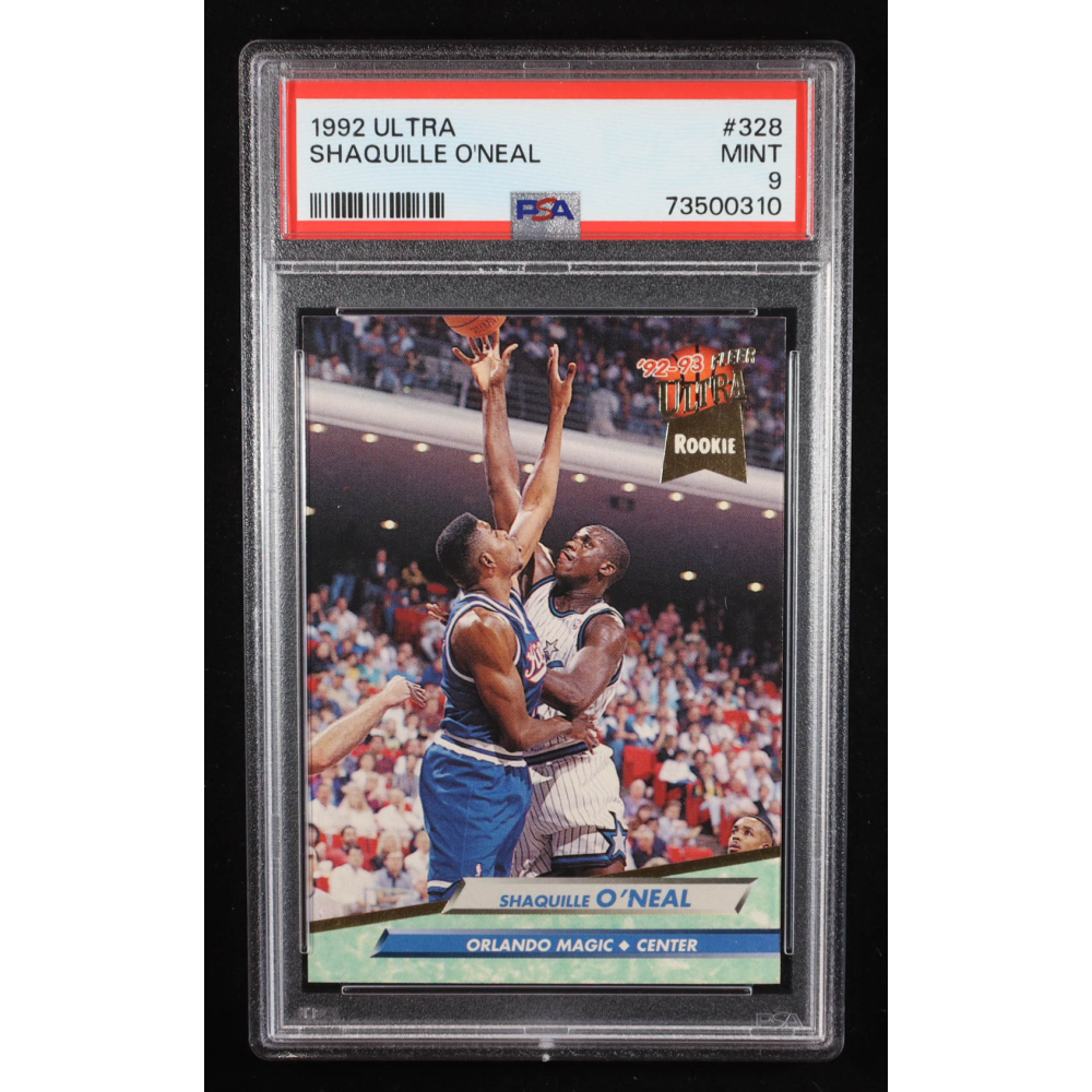 Shaquille O'Neal 1992-93 Ultra #328 RC (PSA 9) at PristineAuction.com