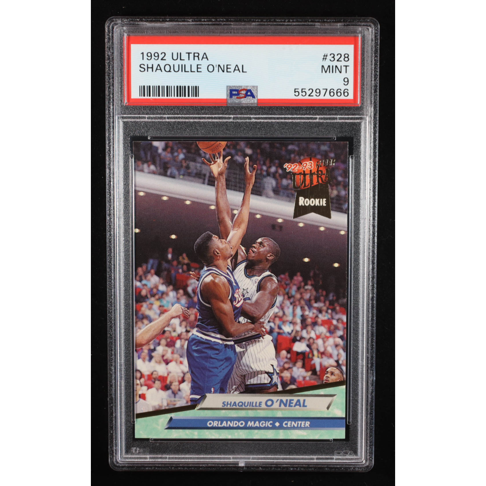 Shaquille O'Neal 1992-93 Ultra #328 RC (PSA 9) at PristineAuction.com
