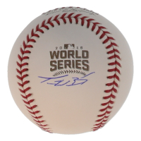 Travis Wood Signed Official 2016 World Series Logo Baseball (Schwartz) at PristineAuction.com