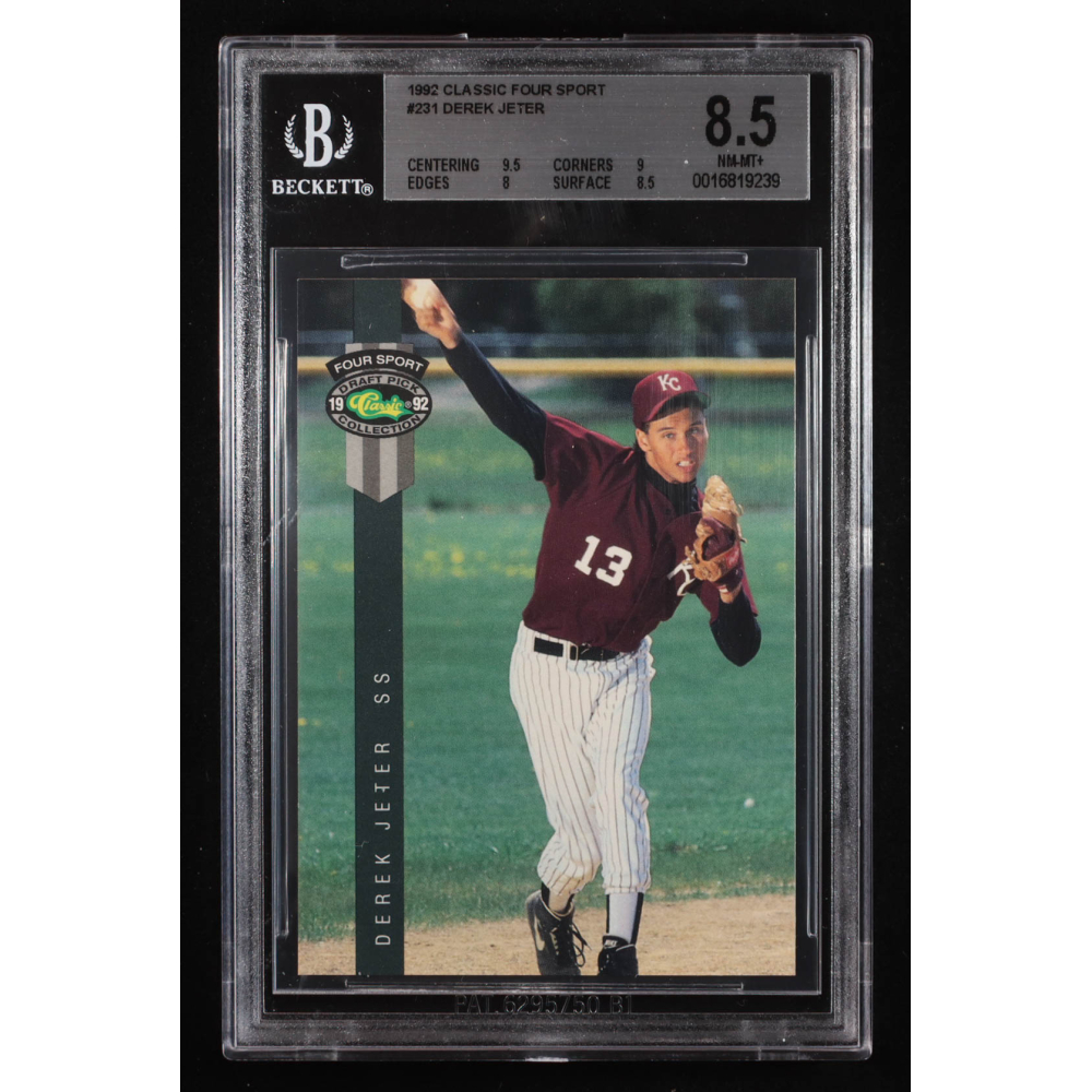 Derek Jeter 1992 Classic Four Sport #231 RC (BGS 8.5) at PristineAuction.com