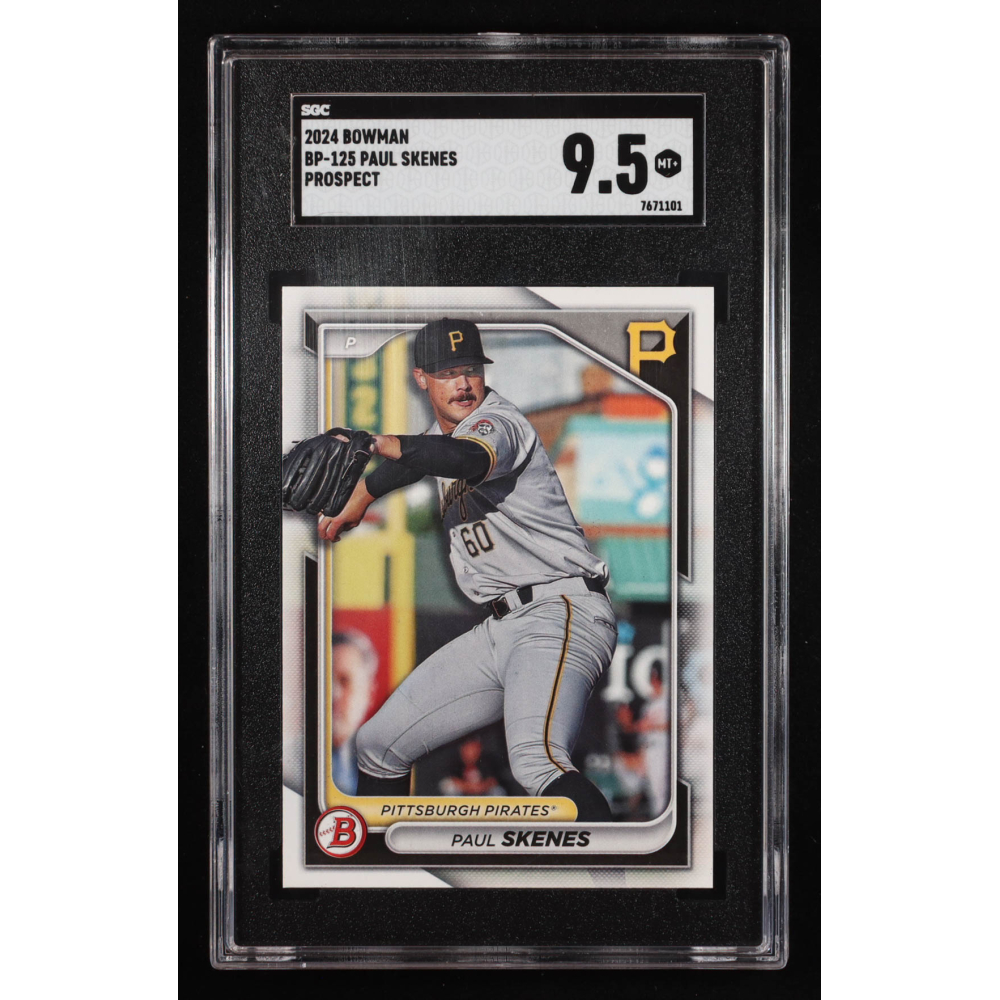 Paul Skenes 2024 Bowman Chrome Prospects #BCP125 RC (SGC 9.5) at PristineAuction.com