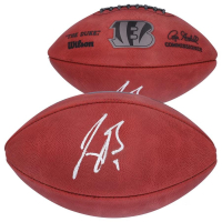 Joe Burrow Signed Bengals Logo Official NFL "The Duke" Game Ball Football (Fanatics) at PristineAuction.com