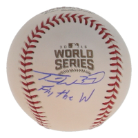 Travis Wood Signed 2016 World Series Baseball Inscribed "Fly the W" (Schwartz) at PristineAuction.com