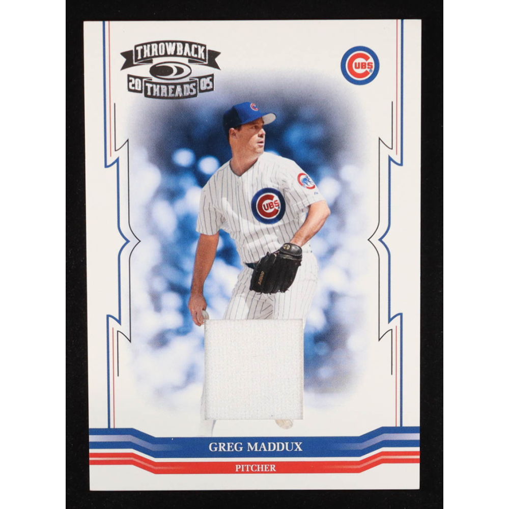 Greg Maddux 2005 Throwback Threads Material Jersey #182 #174/250 at PristineAuction.com