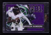 Shedeur Sanders 2024 Wild Card On The Clock Purple RC #3/15 at PristineAuction.com