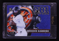 Shedeur Sanders 2024 Wild Card On The Clock Blue RC #11/20 at PristineAuction.com