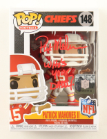 Pat Mahomes Sr. Signed Chiefs #148 Patrick Mahomes II Funko Pop! Vinyl Figure Inscribed "Who's Your Daddy?" (Schwartz) at PristineAuction.com