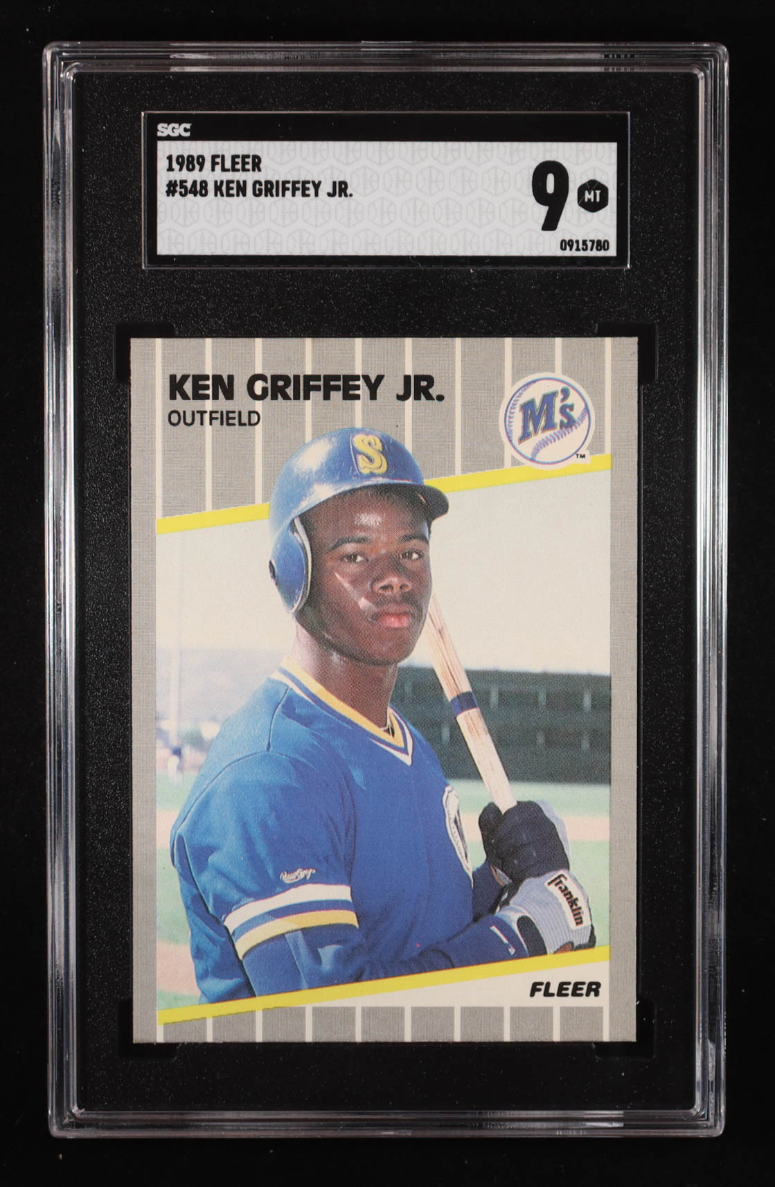Ken Griffey Jr. 1989 Fleer #548 RC (SGC 9) at PristineAuction.com Ken Griffey Jr. 1989 Fleer #548 RC (SGC 9) at PristineAuction.com