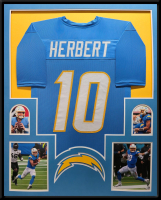 Justin Herbert Custom Framed Jersey Display at PristineAuction.com