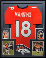 Peyton Manning Custom Framed Jersey Display at PristineAuction.com