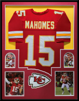 Patrick Mahomes Custom Framed Jersey Display at PristineAuction.com