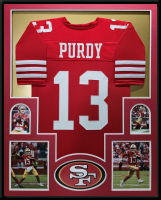 Brock Purdy Custom Framed Jersey Display at PristineAuction.com