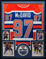 Connor McDavid Custom Framed Jersey Display at PristineAuction.com